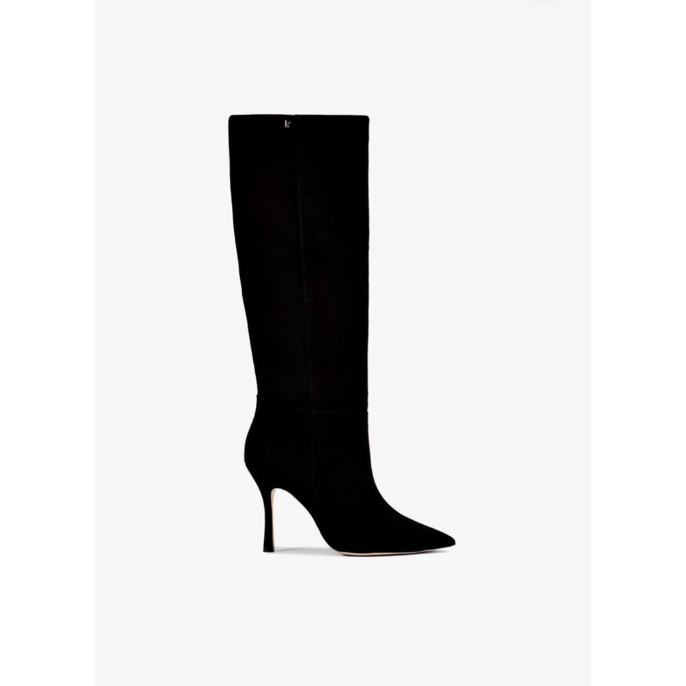 Larroudé Kate Boot In Black Suede, size 6